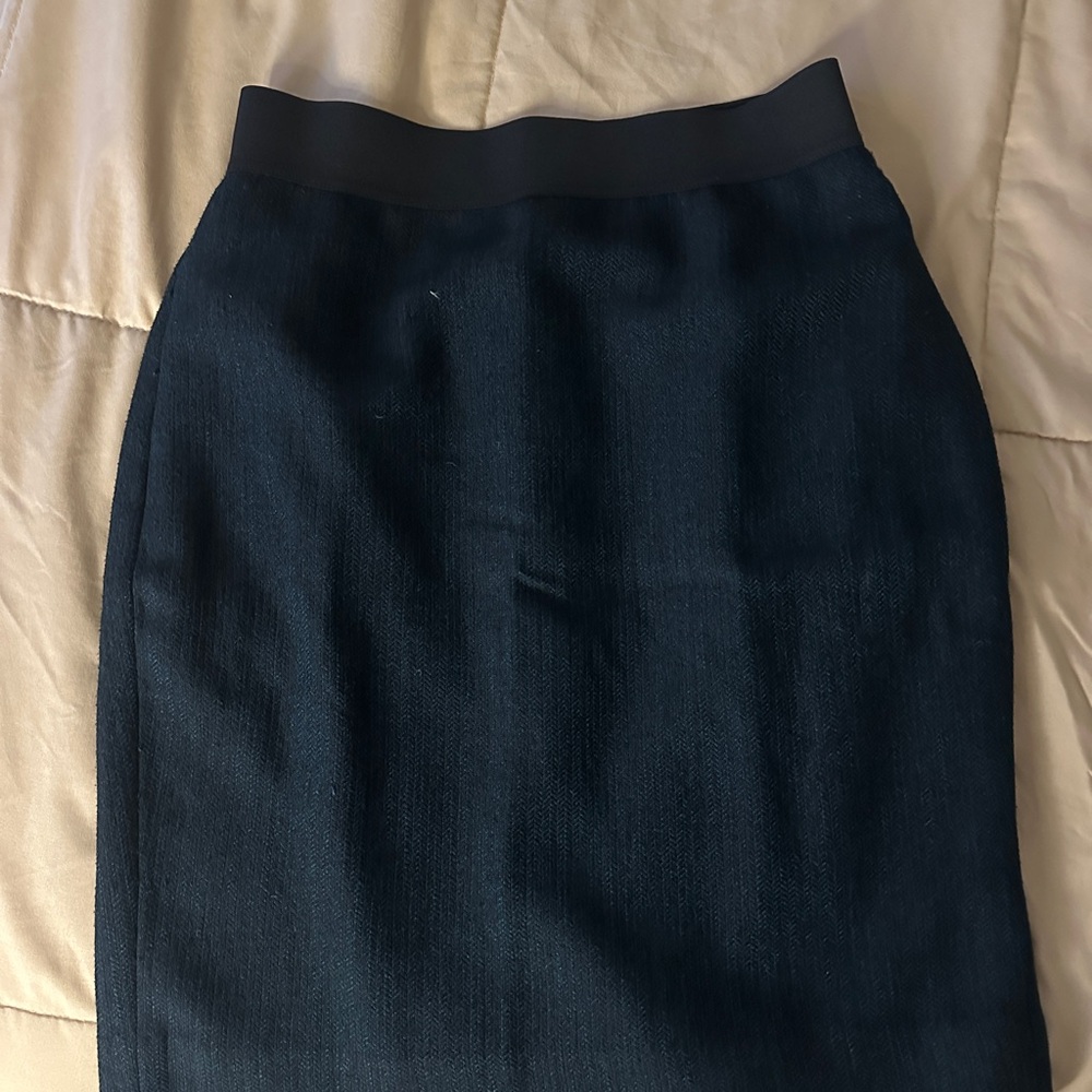 Express Black Midi Pencil Skirt for Work